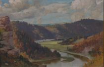 Appraisal: George Trevor English th Century At Woodcroft Chepstow Oil on