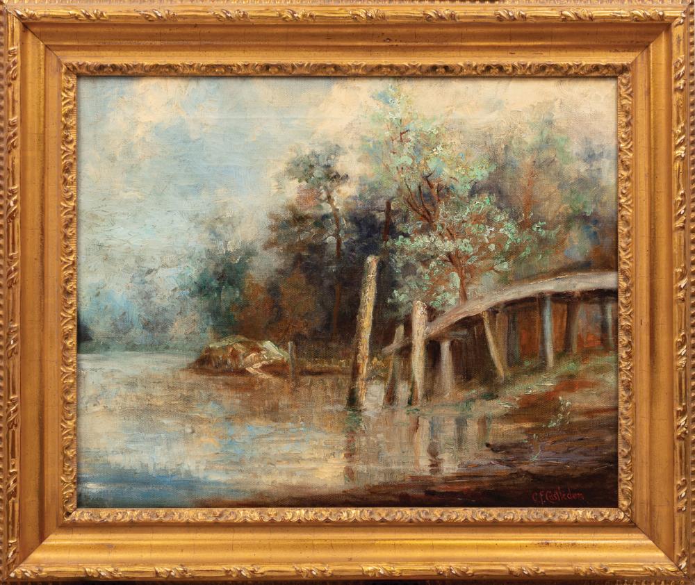 Appraisal: George Frederick Castleden British New Orleans - Landscape with Pond