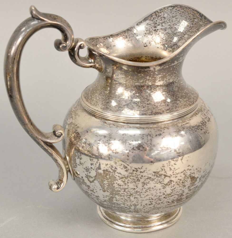 Appraisal: Bigelow and Kennard sterling silver pitcher t oz ht Bigelow