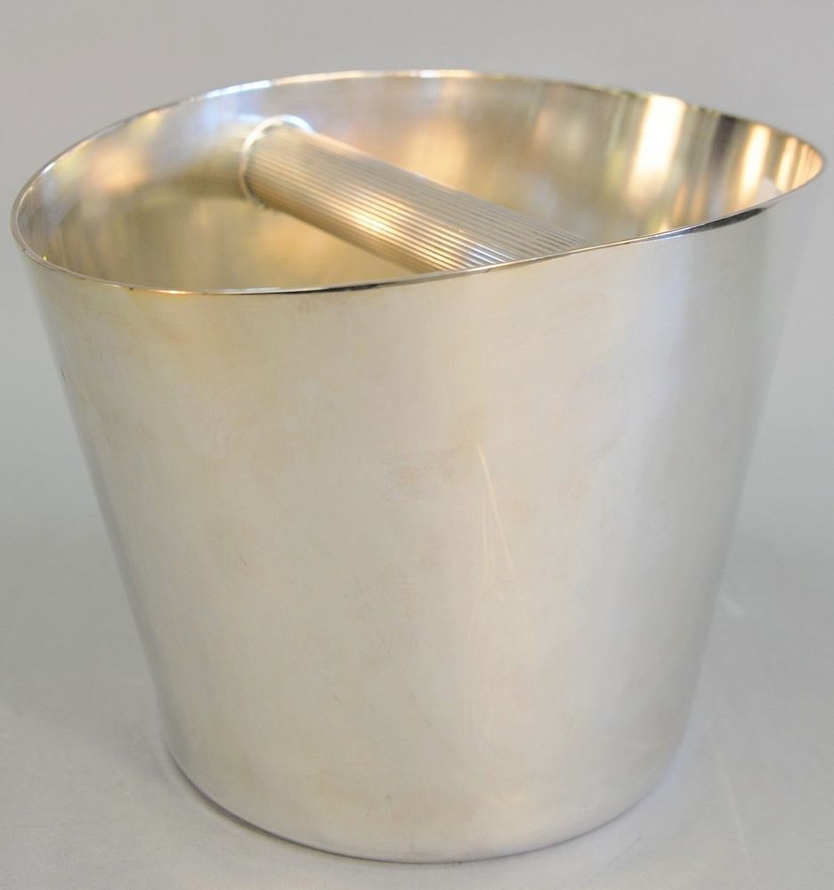 Appraisal: Christofle wine bucket silver plate Christofle wine bucket silver plate