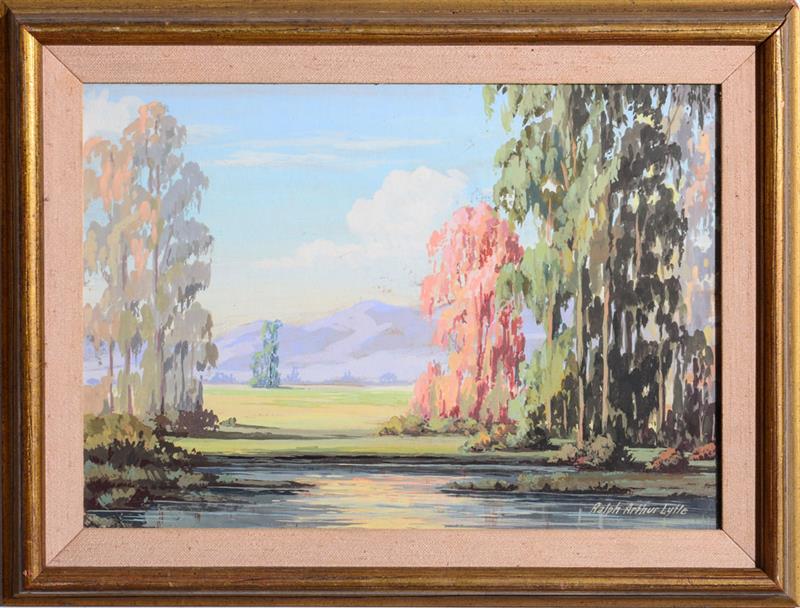 Appraisal: RALPH ARTHUR LYTLE - VIEW OF SOUTHERN CALIFORNIA Oil on