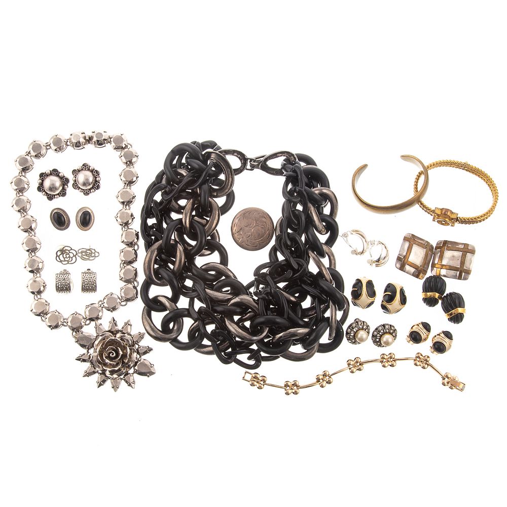 Appraisal: Collection Designer Other Costume Jewelry Including a Prada faceted metal