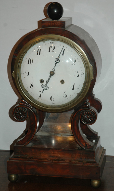 Appraisal: Regency Mahogany Mantel Clock Estimate nbsp nbsp nbsp - nbsp