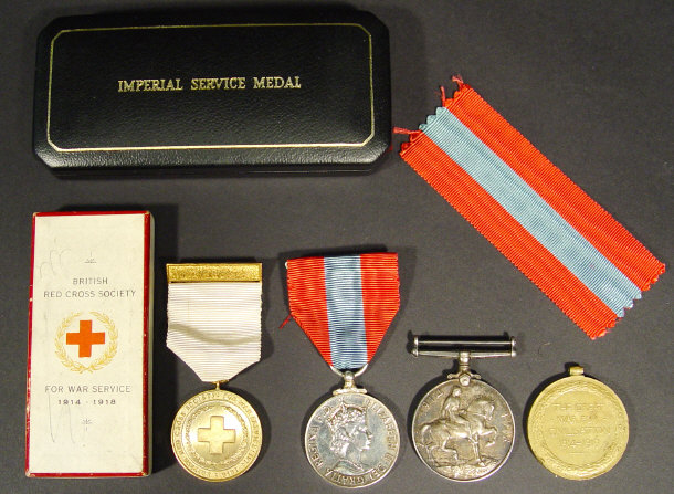 Appraisal: World War I Military Victory Medal and a - War