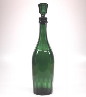 Appraisal: Blown and cut decanter A mid th century blown and