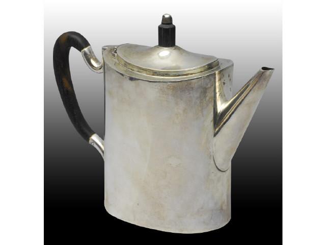 Appraisal: Heavy Mexican Sterling Silver Teapot Description Wooden handle Silver Total