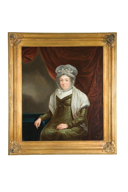 Appraisal: PORTRAIT OF A WOMAN AMERICAN SCHOOL EARLY TH CENTURY Oil