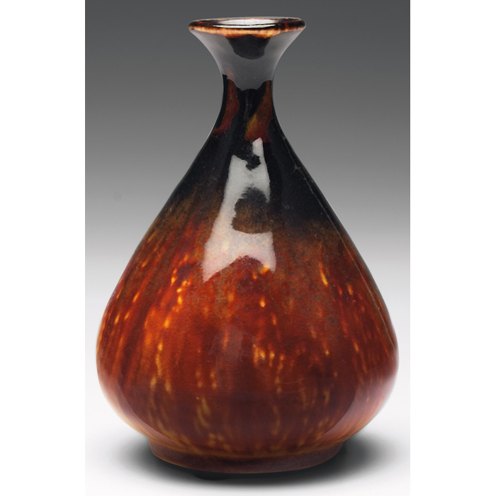 Appraisal: Teco vase designed by W D Gates bulbous shape covered