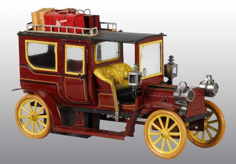 Appraisal: Carette Hand-Painted Limousine Toy Description German Circa Clockwork motor is