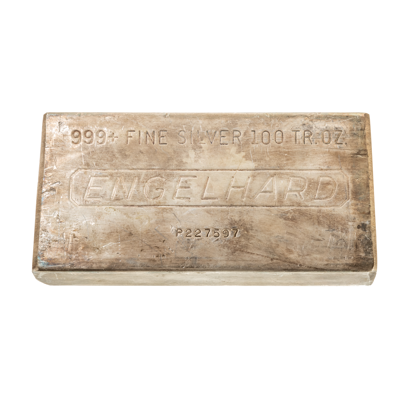 Appraisal: OUNCE ENGELHARD SILVER BAR Serial Number - P