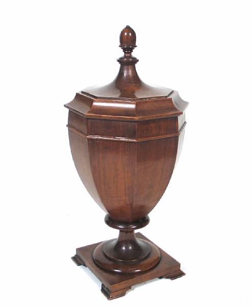 Appraisal: An English urn form knife box height in diameter in