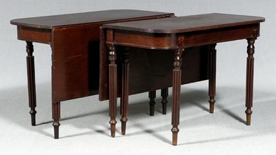 Appraisal: Baltimore Federal dining table mahogany with oak pine and other