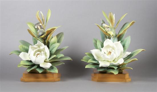 Appraisal: A Pair of Royal Worcester Dorothy Doughty Birds Magnolia Warblers