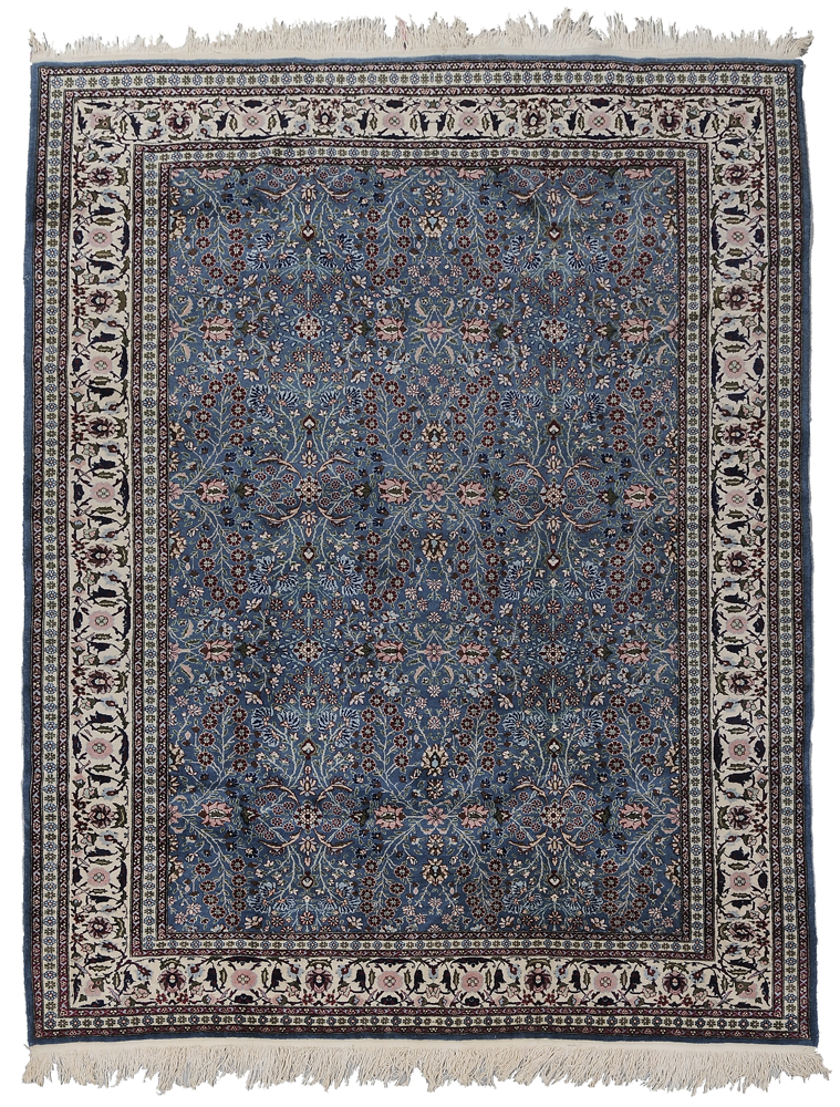 Appraisal: Tabriz Style Rug Turkish modern fine vine and floral designs