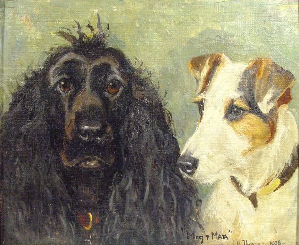 Appraisal: I B Thomson 'Meg and Mata' - Oil onto board