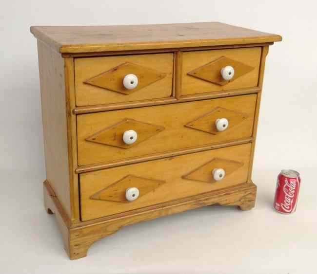 Appraisal: th c child's folk art chest drawers ' W ''