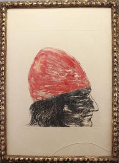 Appraisal: Leonard Baskin - Lithograph Signed and numbered in the lower