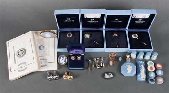 Appraisal: A large group of Wedgwood jasperware jewelry and accessories including