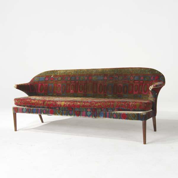 Appraisal: STYLE OF FINN JUHL Sofa with loose cushion upholstered in