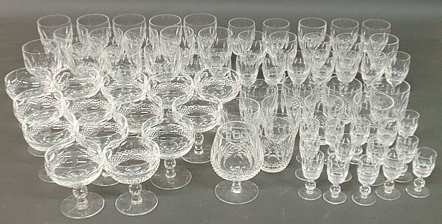 Appraisal: - Group of Waterford stemware- water goblets sherbets old fashion