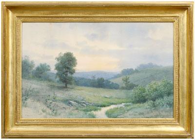 Appraisal: Edwin Lamasure Virginia watercolor Virginia - titled in pencil verso