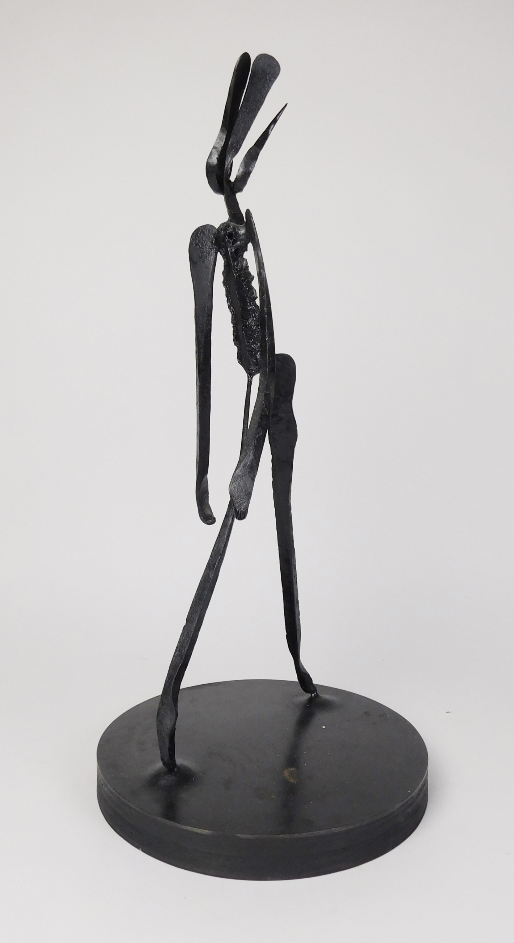 Appraisal: Jerome Aidlin American - Untitled Walking Figure - wrought iron