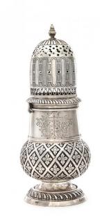 Appraisal: A Dutch Silver Muffineer Zwolle th Century having an urn