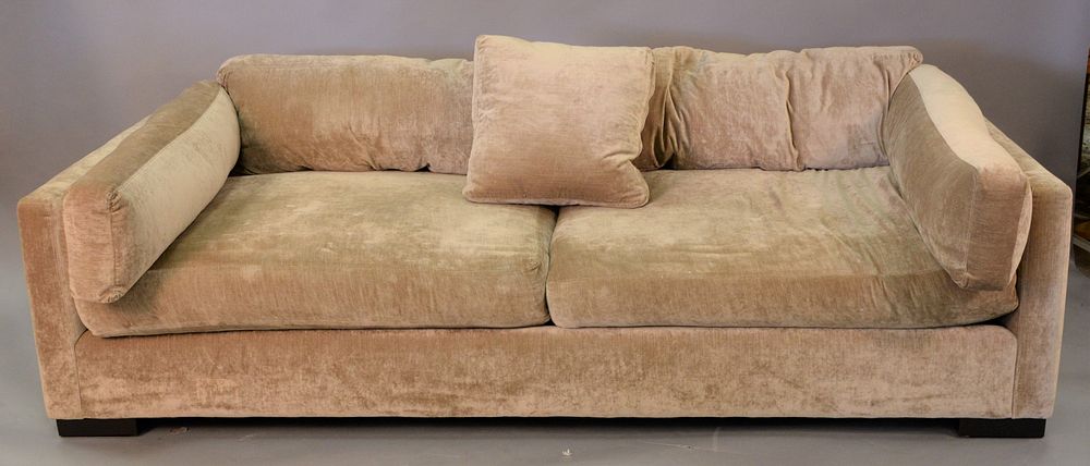 Appraisal: Verellen custom sofa with loose cushions Verellen custom sofa with