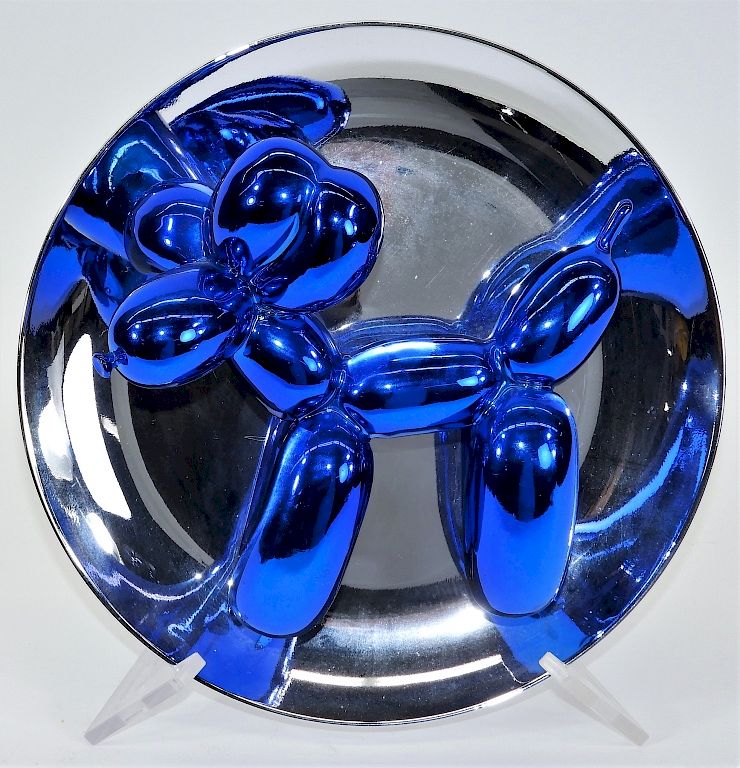 Appraisal: Jeff Koons Balloon Dog Blue Porcelain Sculpture New York b