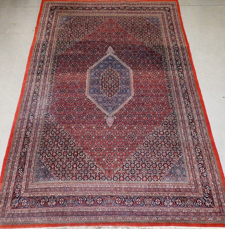 Appraisal: Persian Wool Room Size Carpet Rug Persia th Century Blue