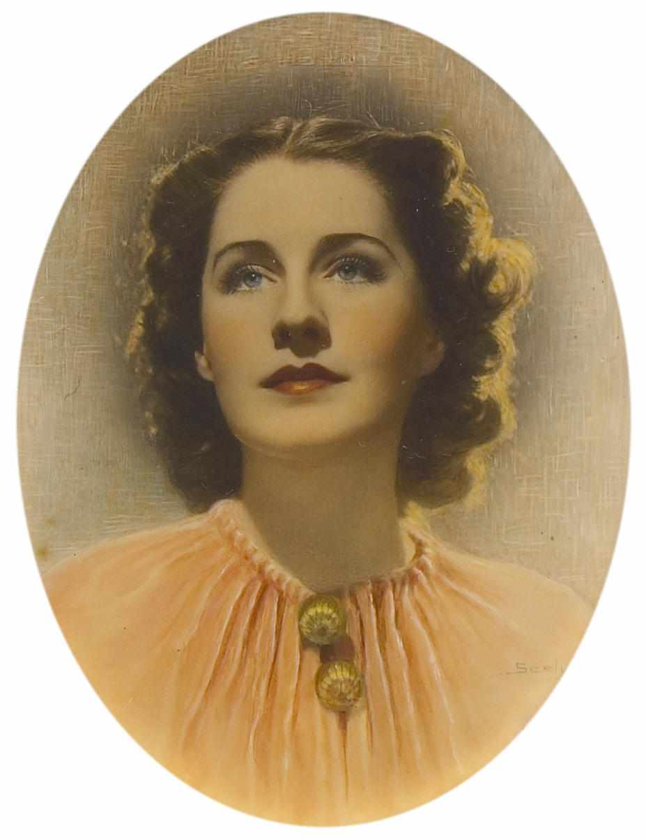 Appraisal: Norma Shearer portrait A s portrait miniature of Norma Shearer