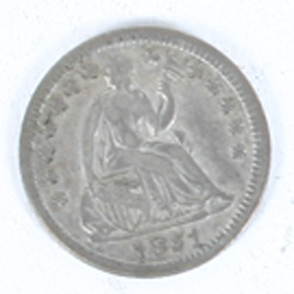 Appraisal: Seated Liberty Half Dimes Mixed Types and Dates -