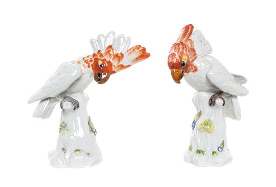 Appraisal: Sale Lot Two Meissen Porcelain Ornithological Figures th th century