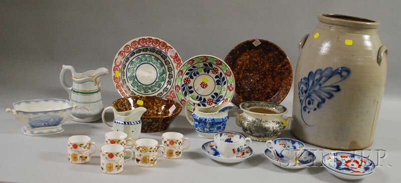 Appraisal: Twenty Pieces of Assorted Decorated Pottery and Ceramic Tableware including