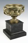 Appraisal: URN - th C classical form cast brass table urn