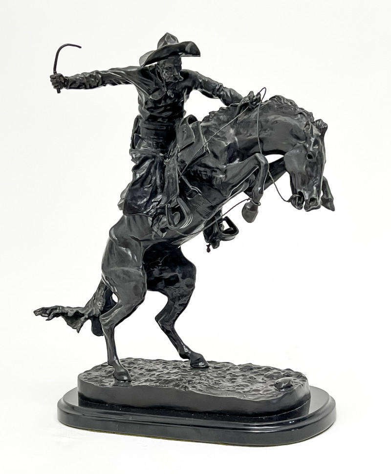 Appraisal: Frederic Remington after American - The Bronco Busterbronze mounted to