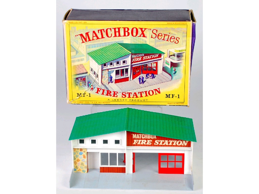 Appraisal: MATCHBOX SERIES BOXED MF- FIRE STATION with green roof and