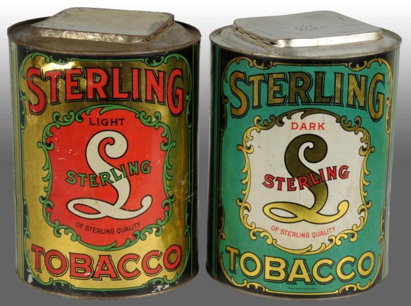 Appraisal: Lot of Sterling Tobacco Tins Condition Excellent Size Both -