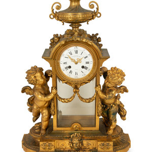 Appraisal: A Napoleon III Gilt Bronze Mantel Clock by Victor Paillard