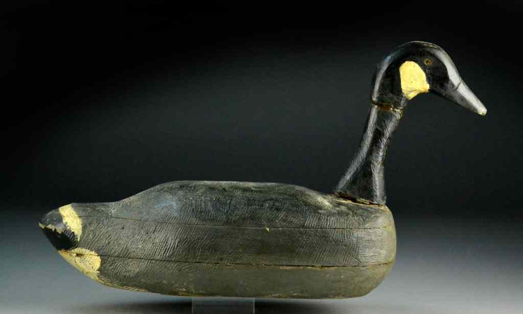 Appraisal: Wooden Goose DecoyAppears to have original paint weighted bottom ''