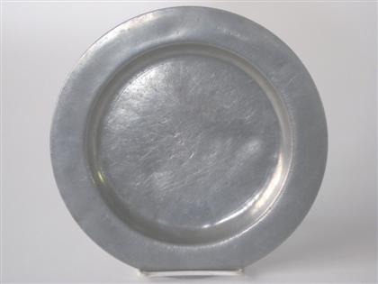 Appraisal: Pewter plate thomas byles newport rhode island - and philadelphia