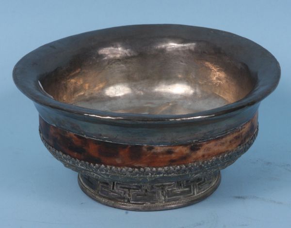 Appraisal: Tibetan silver bowl diam troy oz t w good condition