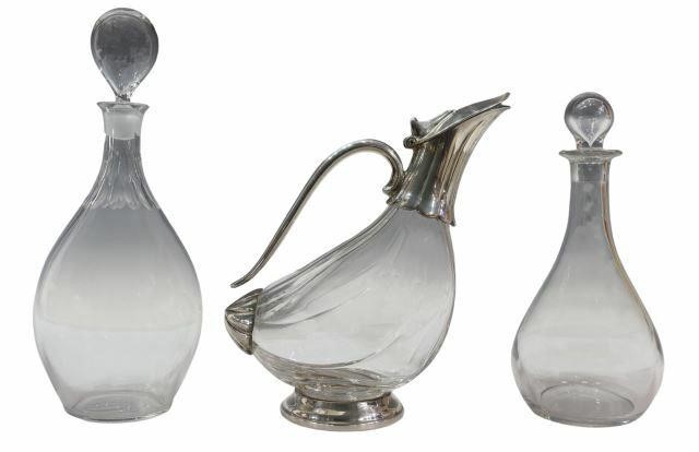 Appraisal: lot of Crystal liqueur decanters including Val St Lambert Gevaert