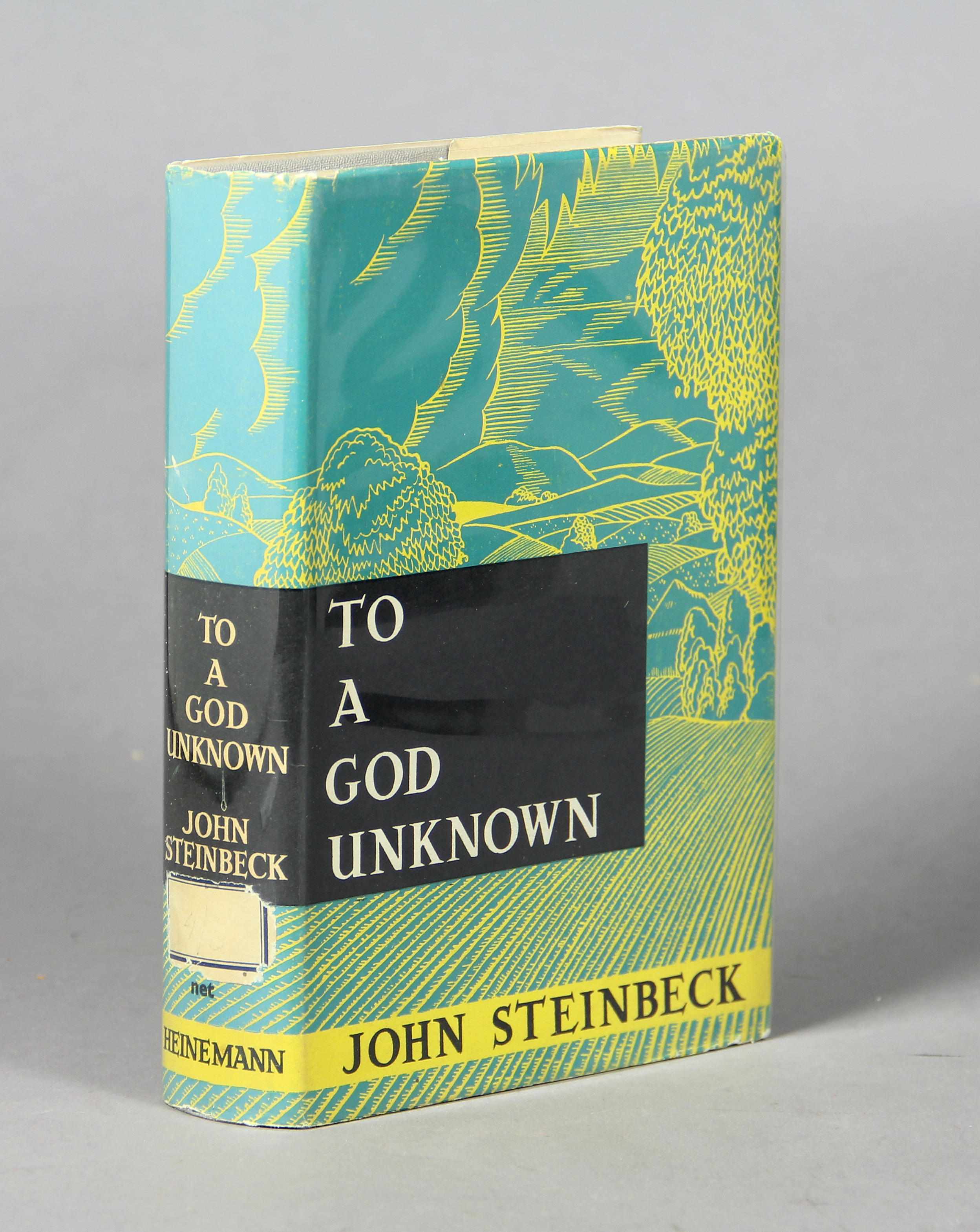 Appraisal: STEINBECK JOHN - To a God Unknown London William Heinemann