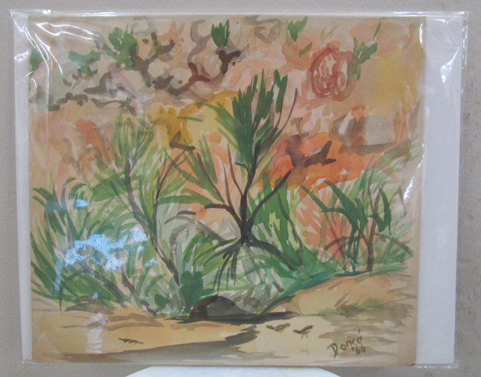 Appraisal: VIRGINIA CHISM DARCE TWO WATERCOLORS Oregon Washington born A desert