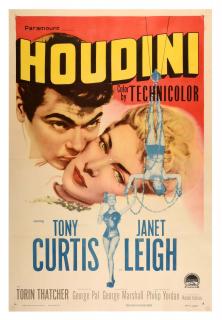 Appraisal: Houdini American Paramount Studios One-sheet x color poster advertising Paramount