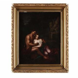 Appraisal: German School Painting of Venus and Adonis oil on copper