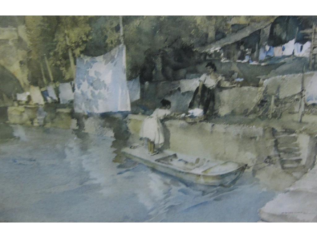 Appraisal: After SIR WILLIAM RUSSELL FLINT Reproduction print 'Laundresses'