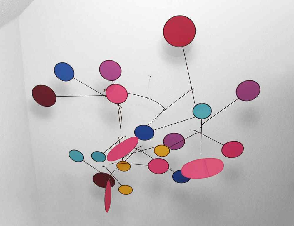 Appraisal: CALDER STYLE MOBILE Illegibly signed and dated Approx '' h