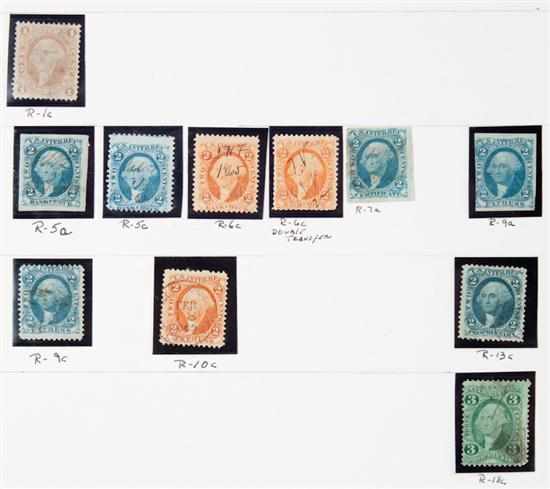 Appraisal: Selection of Revenue stamps including Proprietary Internal Revenue Documentary etc